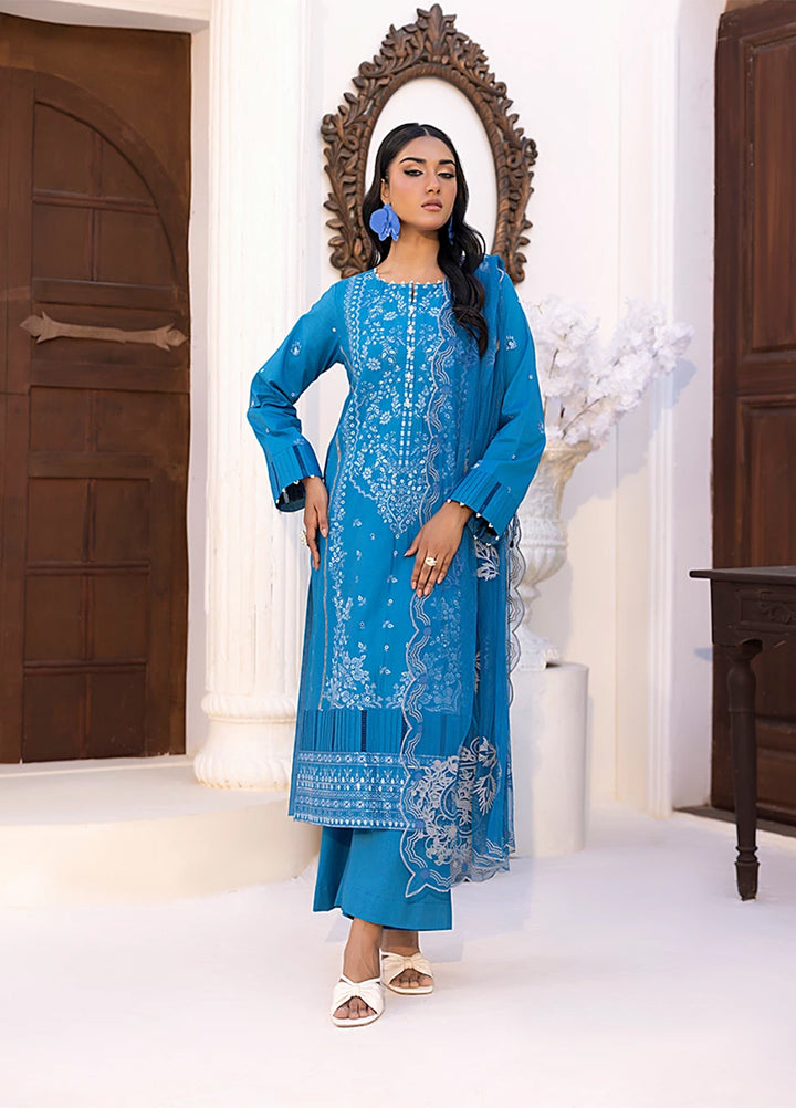 Husn-e-Bahar by Salitex Embroidered Lawn Suits Unstitched 3 Piece SSW6U3P099UT - Summer Collection