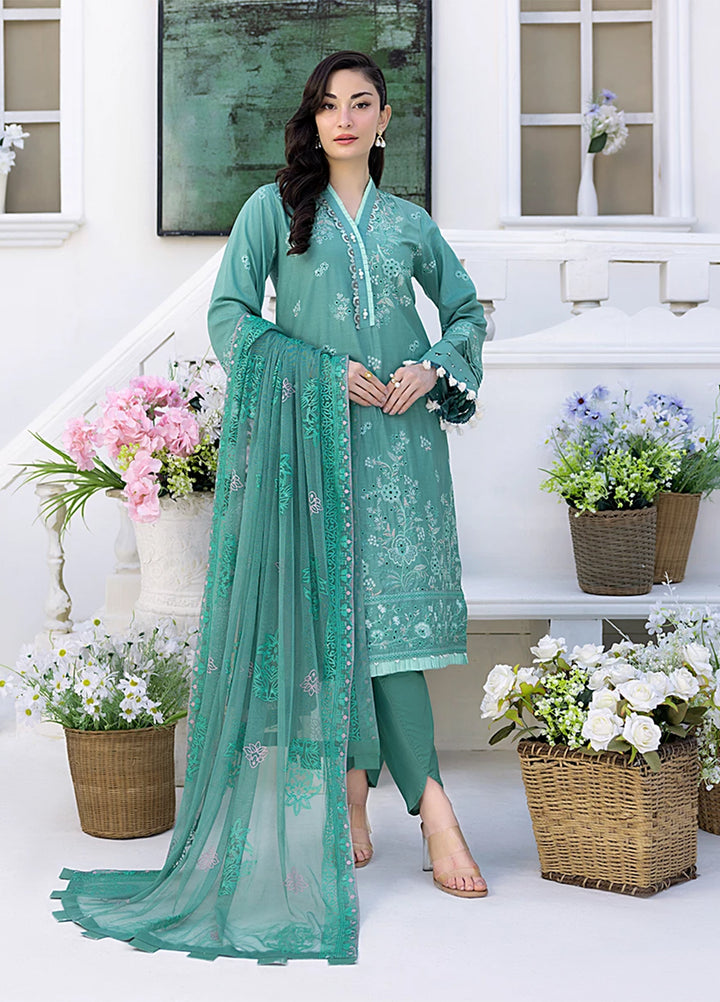 Husn-e-Bahar by Salitex Embroidered Lawn Suits Unstitched 3 Piece SSW6U3P103UT - Summer Collection