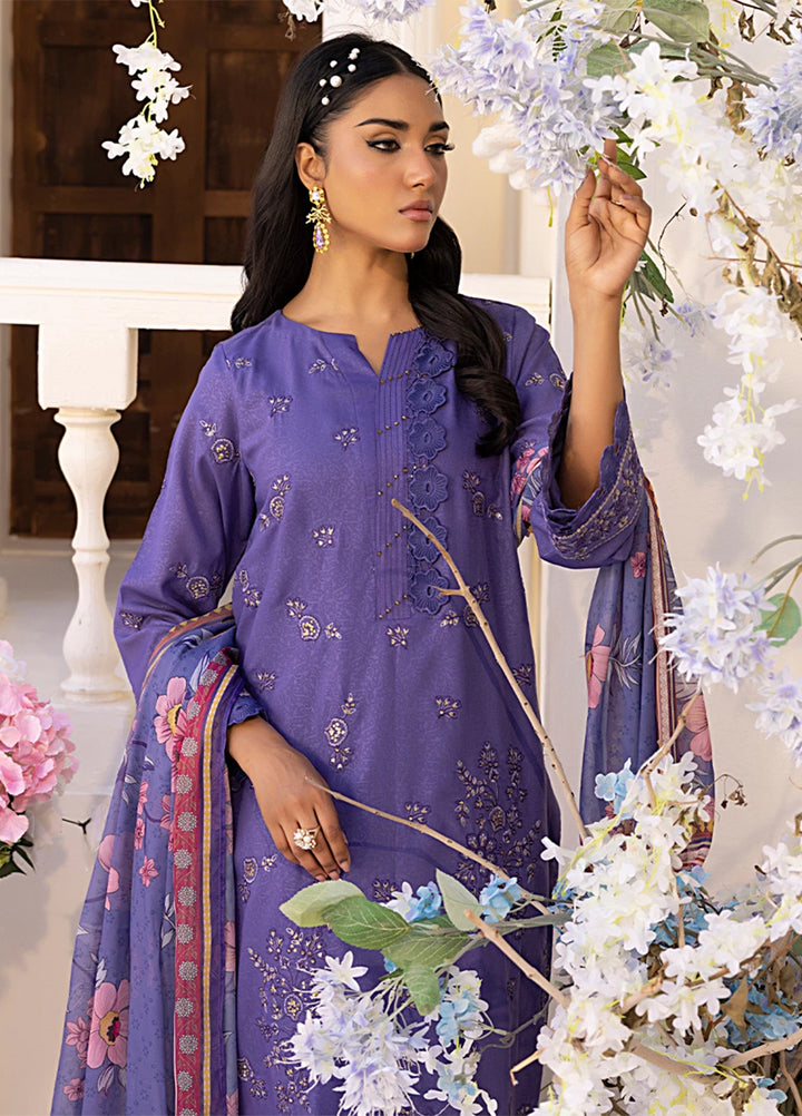 Husn-e-Bahar by Salitex Embroidered Lawn Suits Unstitched 3 Piece SSW6U3P110UT - Summer Collection