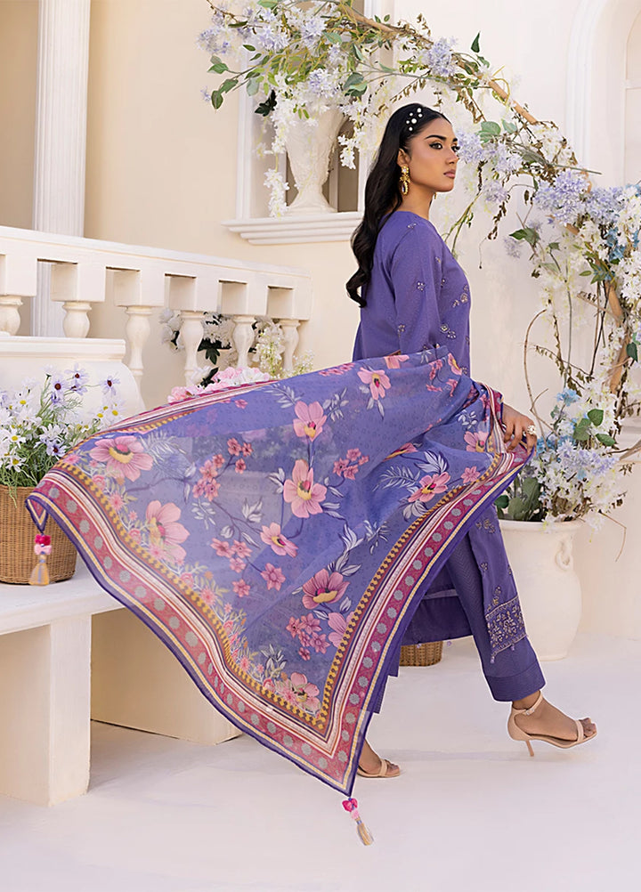 Husn-e-Bahar by Salitex Embroidered Lawn Suits Unstitched 3 Piece SSW6U3P110UT - Summer Collection