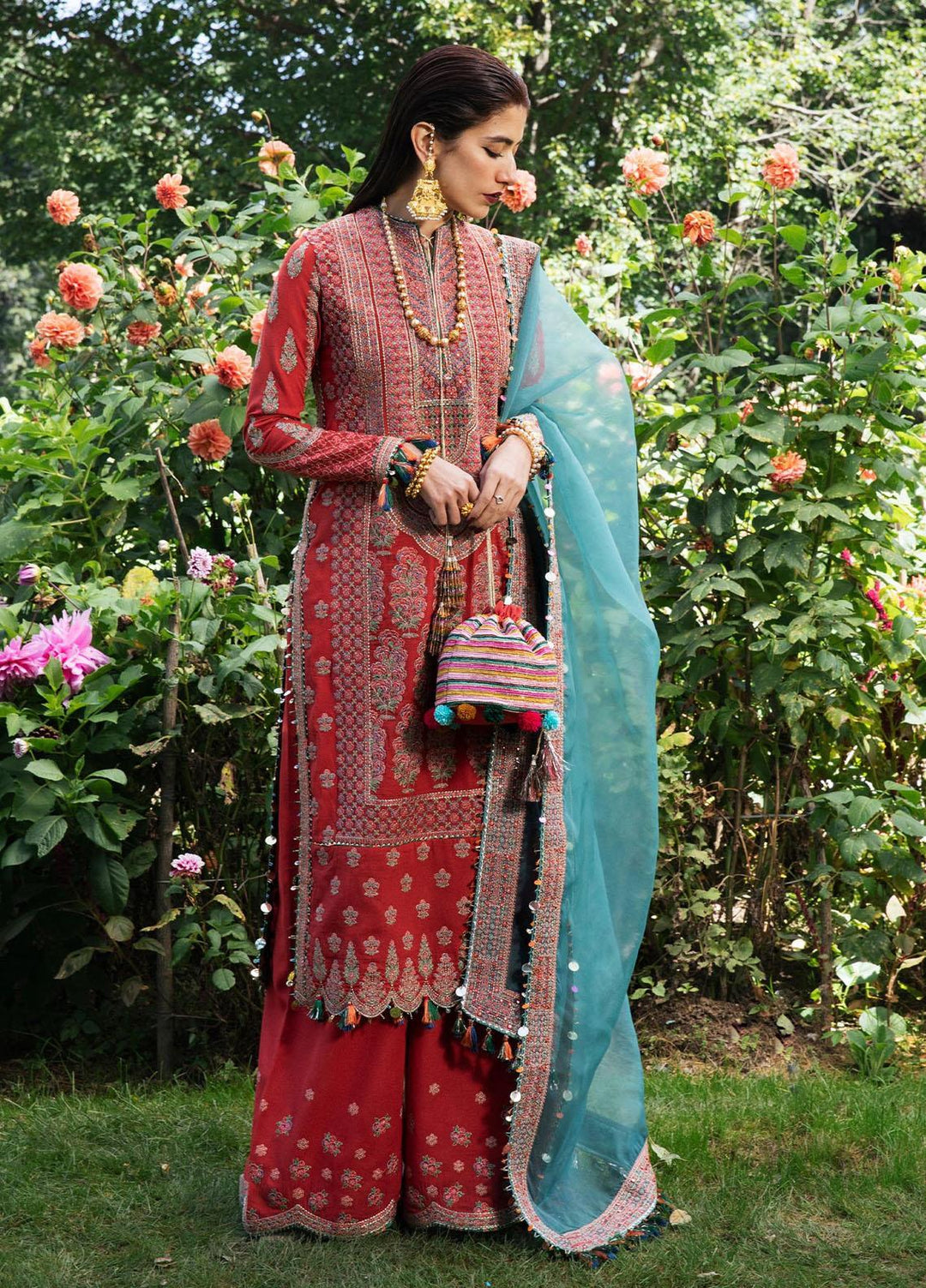 Hussain Rehar Embroidered Karandi Suits Unstitched 3 Piece HRR22AW Sonth - Winter Collection