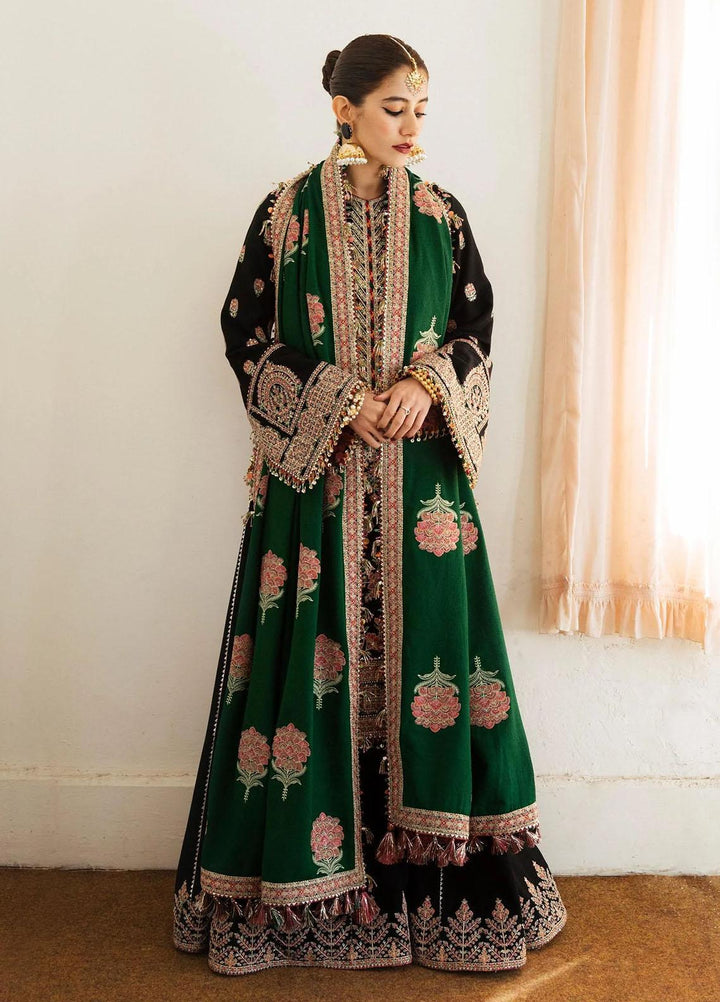 Hussain Rehar Embroidered Karandi Suits Unstitched 3 Piece HRR22AW Verde - Winter Collection