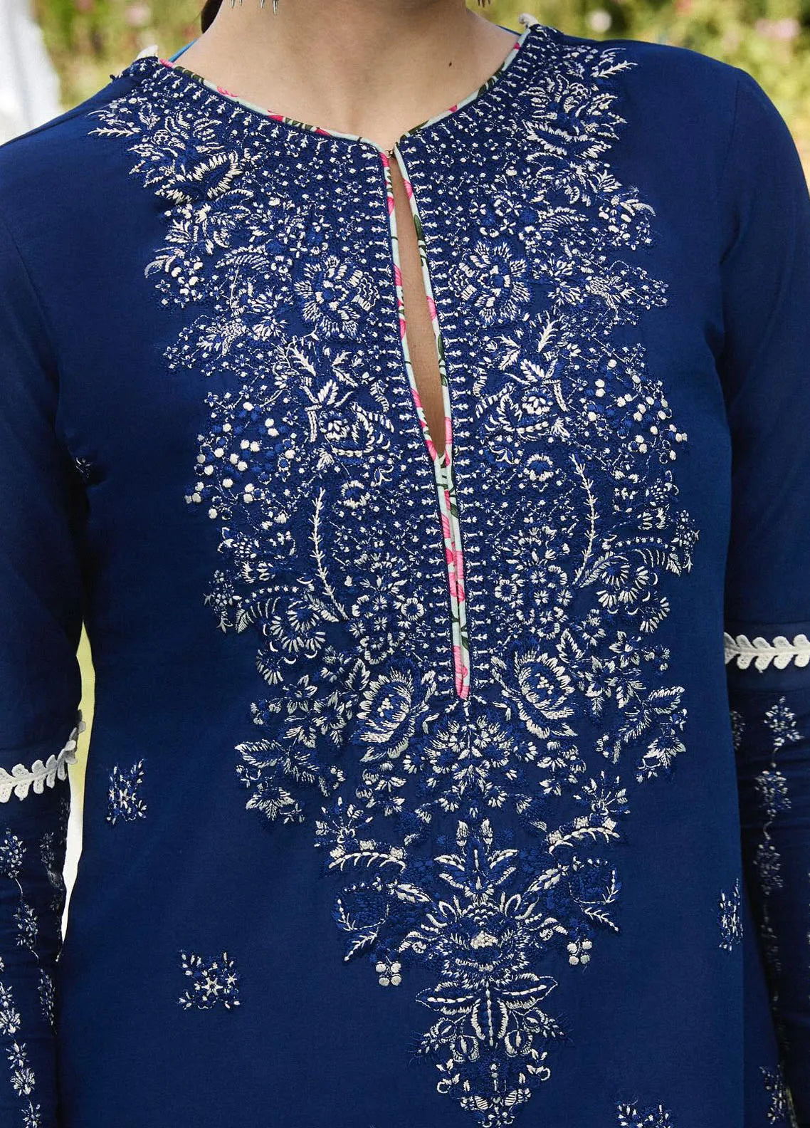 Hussain Rehar Embroidered Lawn Suit Unstitched 3 Piece HRR24S Shein - Summer Collection