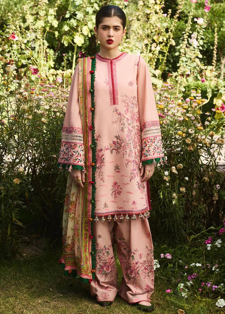 Hussain Rehar Embroidered Lawn Suit Unstitched 3 Piece HRR24S Pune - Summer Collection