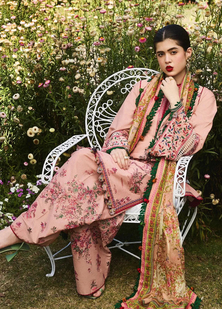 Hussain Rehar Embroidered Lawn Suit Unstitched 3 Piece HRR24S Pune - Summer Collection