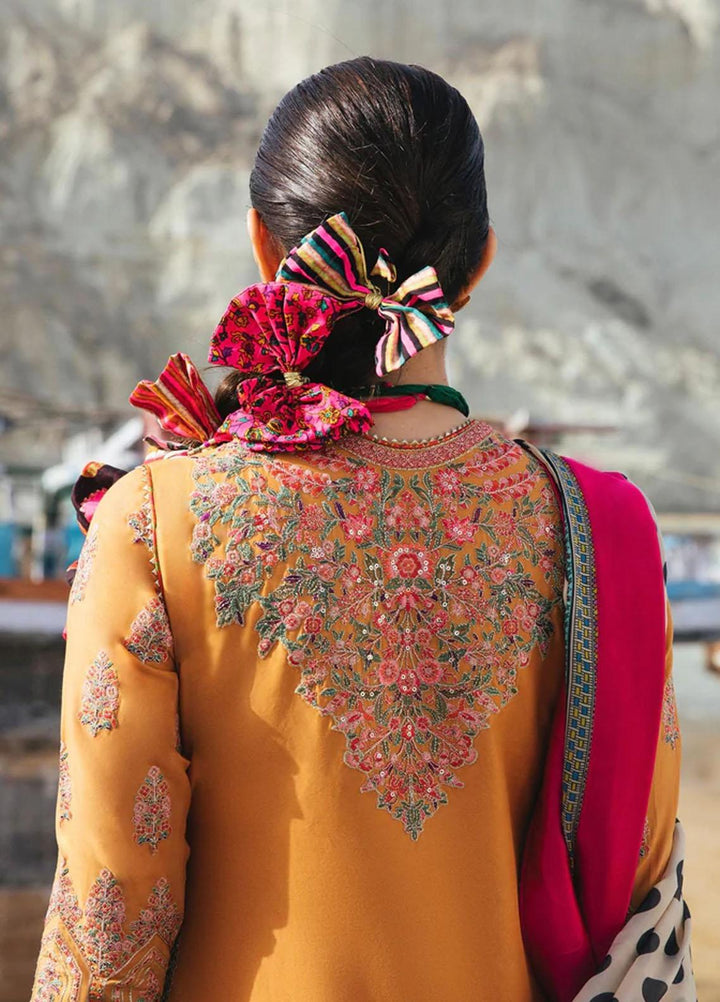 Rahgoli By Hussain Rehar Embroidered Lawn Suits Unstitched 3 Piece HRR22R Watarr - Spring / Summer Collection