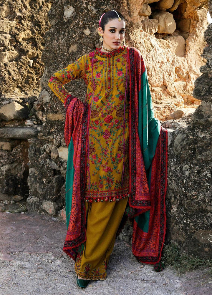 Hussain Rehar Embroidered Karandi Suits Unstitched 3 Piece HRR23KW Aureate - Winter Collection