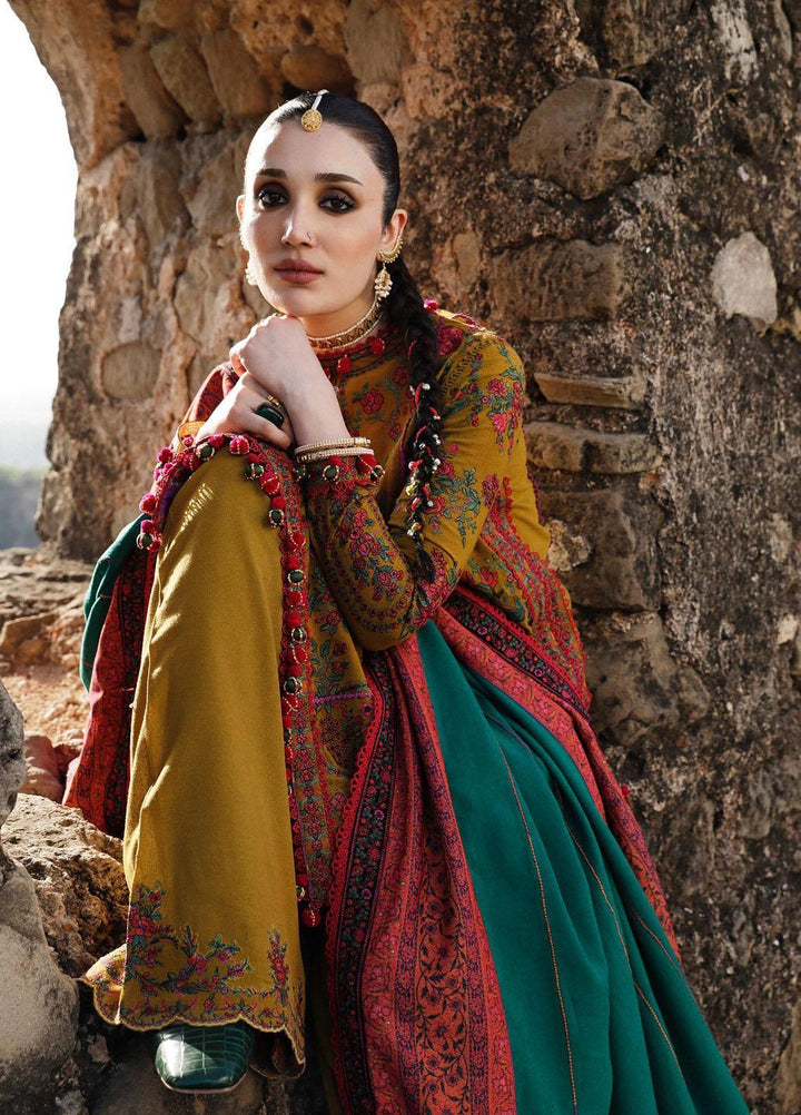 Hussain Rehar Embroidered Karandi Suits Unstitched 3 Piece HRR23KW Aureate - Winter Collection