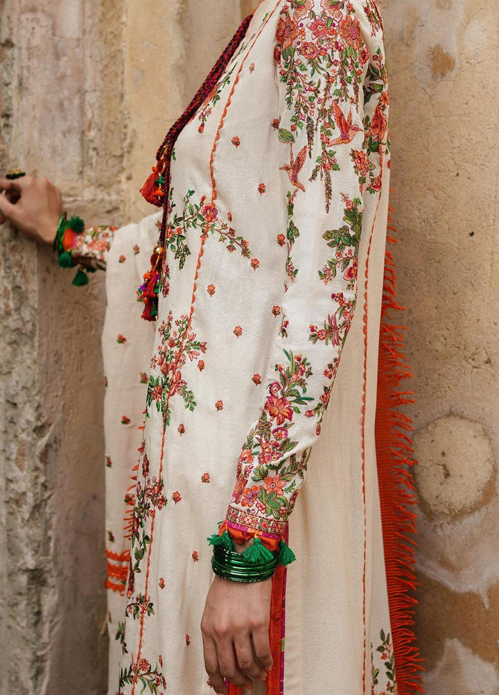Hussain Rehar Embroidered Karandi Suits Unstitched 3 Piece HRR23KW Bellis - Winter Collection