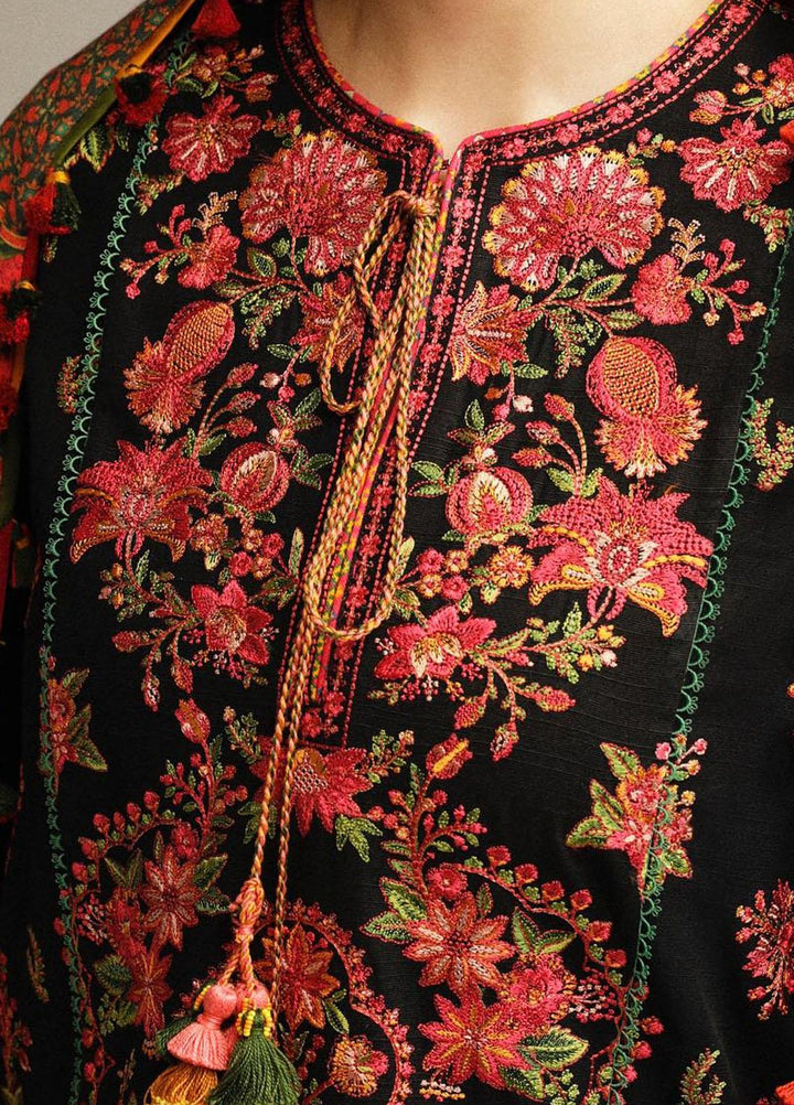 Hussain Rehar Embroidered Khaddar Suits Unstitched 3 Piece HRR23WU Raat - Winter Collection