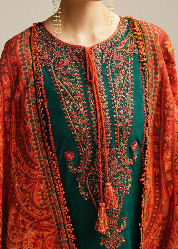 Hussain Rehar Embroidered Khaddar Suits Unstitched 3 Piece HRR23WU Marjaan - Winter Collection