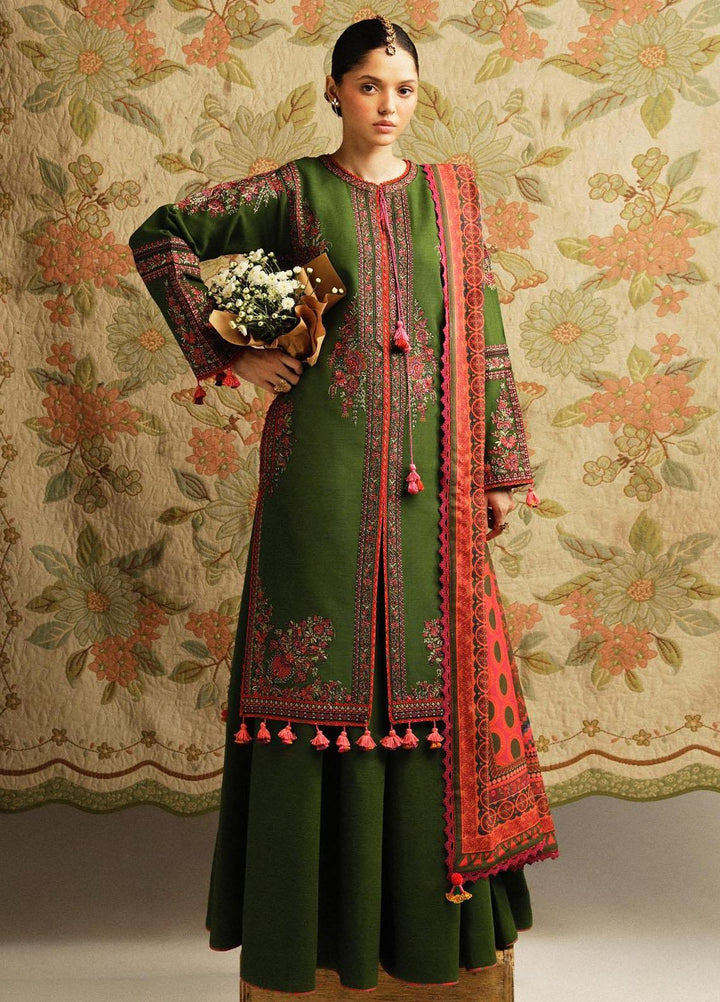 Hussain Rehar Embroidered Khaddar Suits Unstitched 3 Piece HRR23WU Taal - Winter Collection