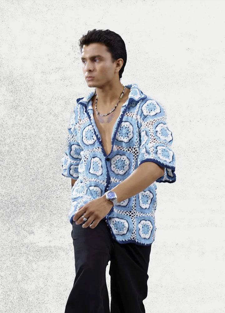 Hypnotic Unisex Crotchet Shirt Enchanted Whirl