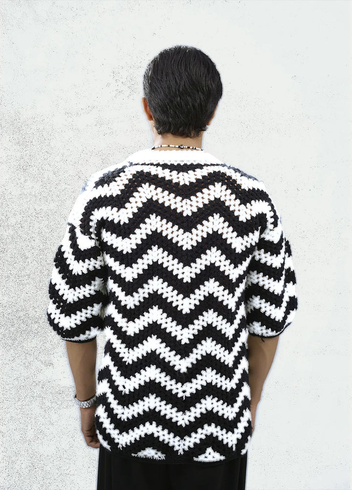 Hypnotic Unisex Crotchet Shirt Vortex Vibes