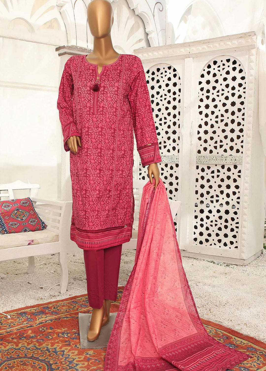 HZ Textiles Casual Pret Lawn 3 Piece Suit HZ23PLE PSC-2362