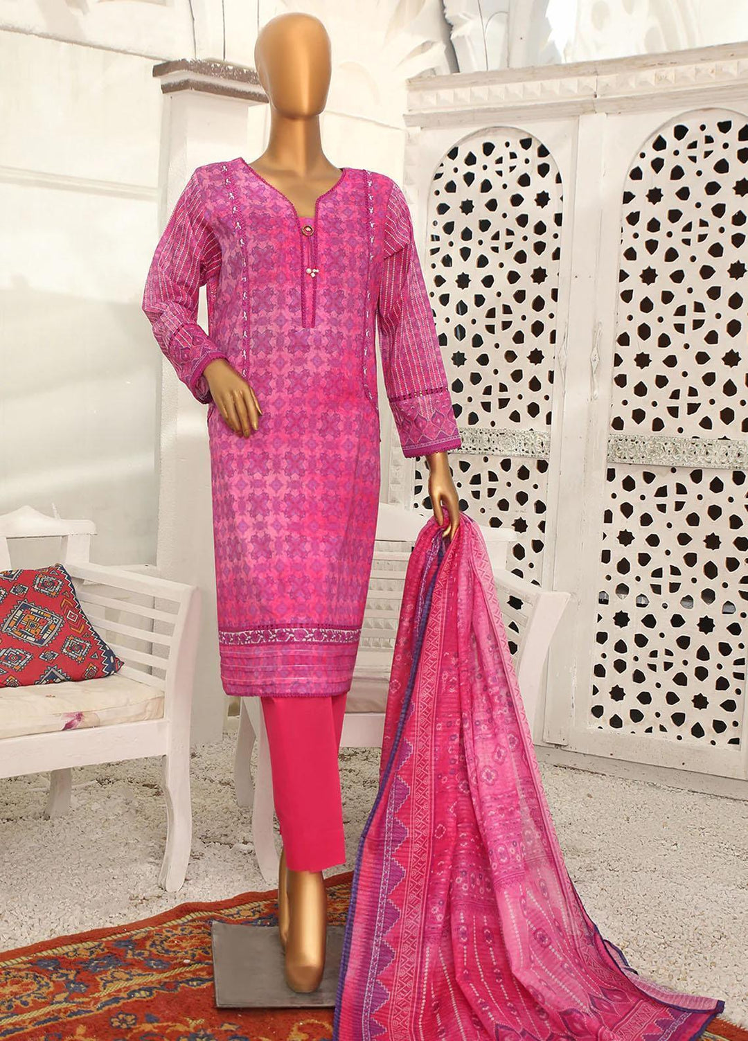 HZ Textiles Casual Pret Lawn 3 Piece Suit HZ23PLE PSC-2359