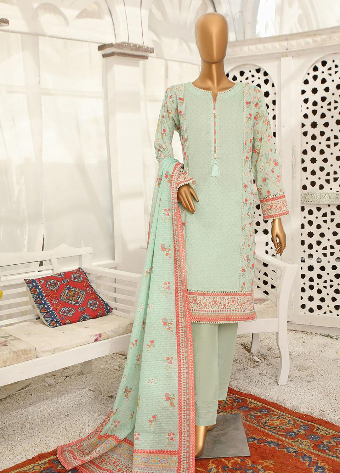 HZ Textiles Casual Pret Lawn 3 Piece Suit HZ23PLE PSC-2360