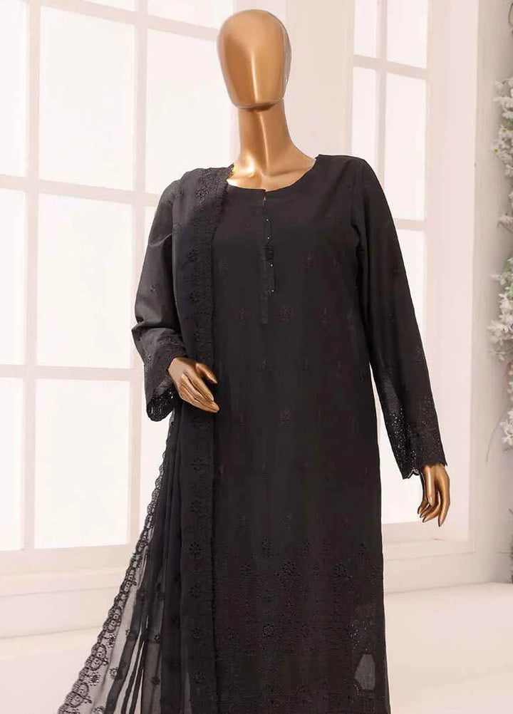 HZ Textiles Chikankari Lawn Suits Unstitched 3 Piece HZ25DC DCE-02 - Summer Collection