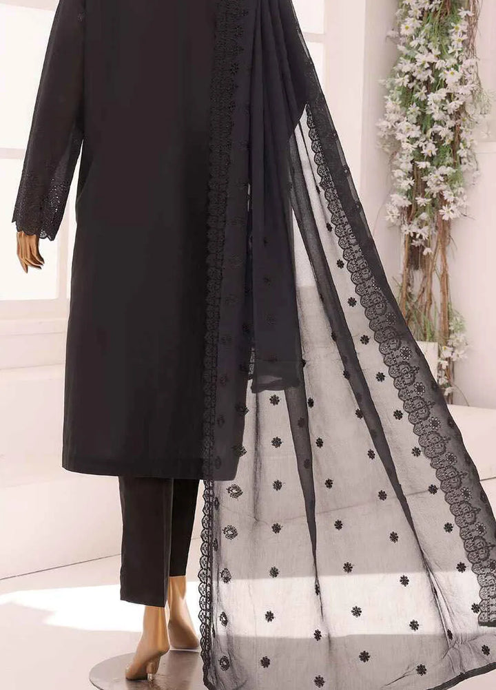 HZ Textiles Chikankari Lawn Suits Unstitched 3 Piece HZ25DC DCE-02 - Summer Collection