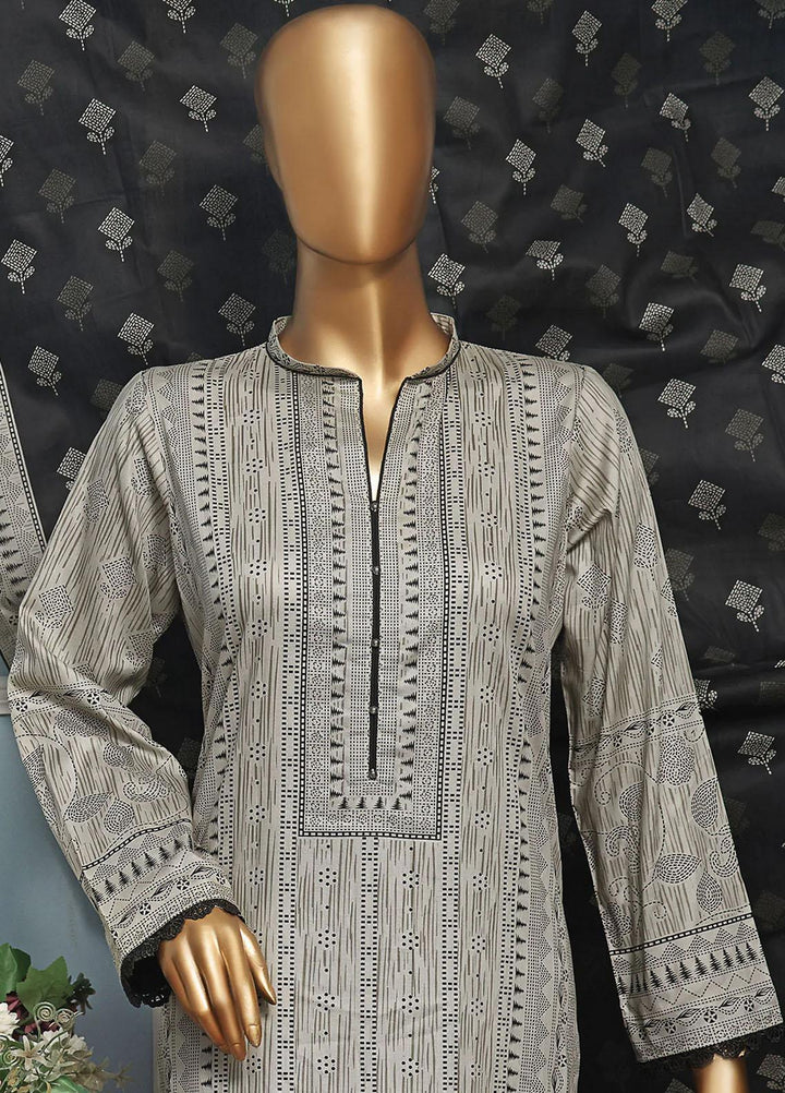 HZ Textiles Printed Lawn Suits Unstitched 3 Piece HZ22DC DCP-25A - Summer Collection