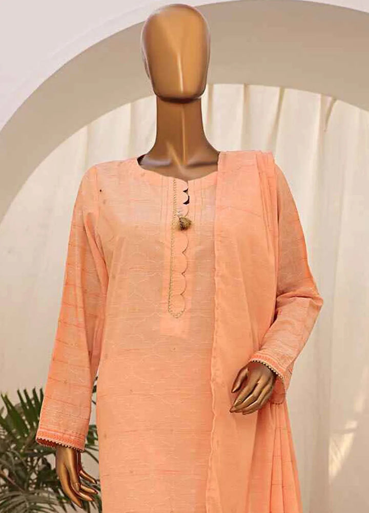 Hz Textiles Embroidered Jacquard Suits Unstitched 3 Piece HZ25VH VJ-03 - Summer Collection
