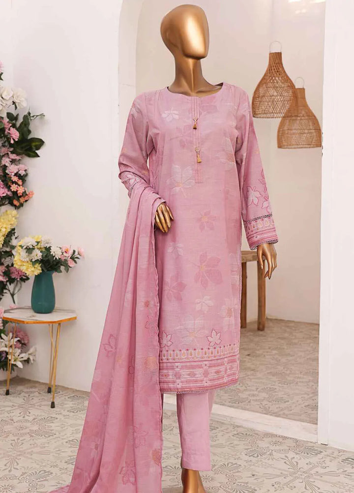 Hz Textiles Embroidered Jacquard Suits Unstitched 3 Piece HZ25VH VJ-06 - Summer Collection