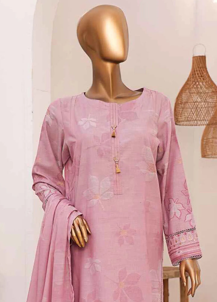 Hz Textiles Embroidered Jacquard Suits Unstitched 3 Piece HZ25VH VJ-06 - Summer Collection