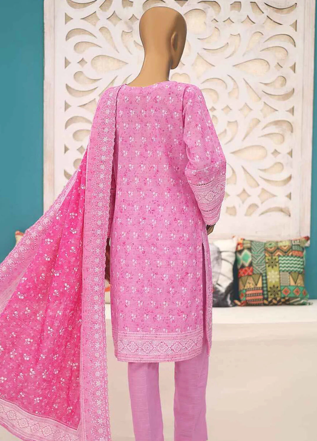 Hz Textiles Embroidered Khaddar Suit Unstitched 3 Piece HZ24K PKE-06 - Winter Collection