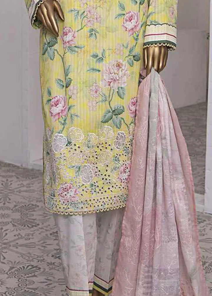 HZ Textiles Embroidered Lawn Suits Unstitched 3 Piece HZ25NV2 NPE-05B-VOL-2 - Summer Collection