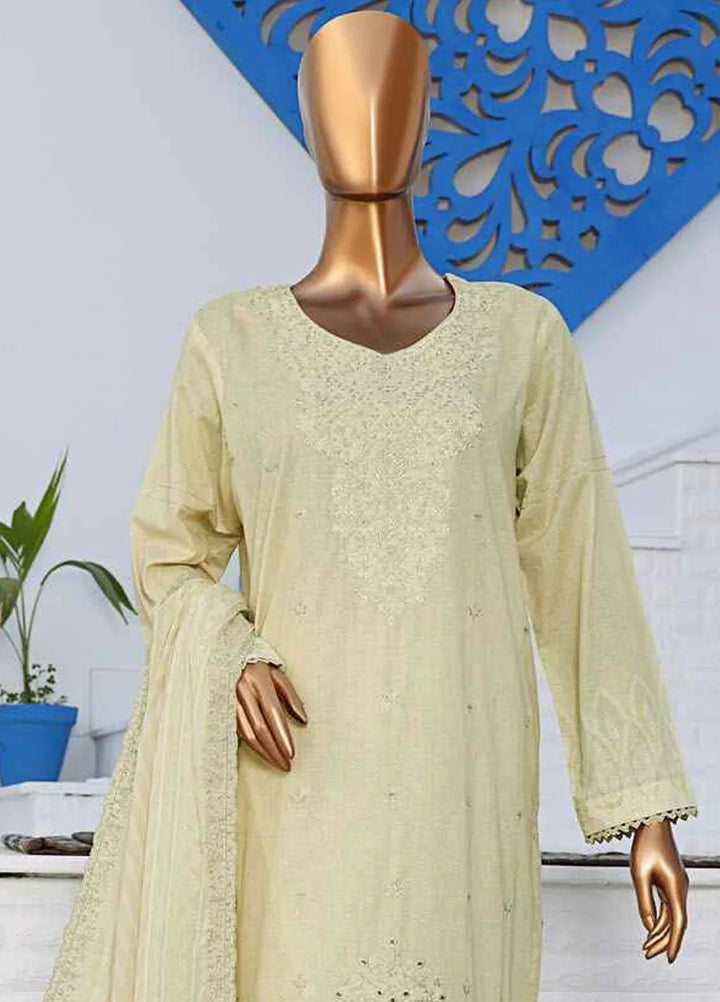 HZ Textiles Embroidered Lawn Suits Unstitched 3 Piece HZ25VE PVE-912 - Summer Collection