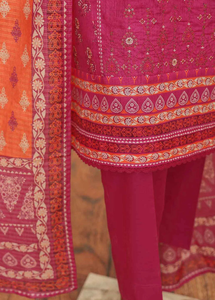 HZ Textiles Embroidered Lawn Suits Unstitched 3 Piece ZEC-158 - Summer Collection