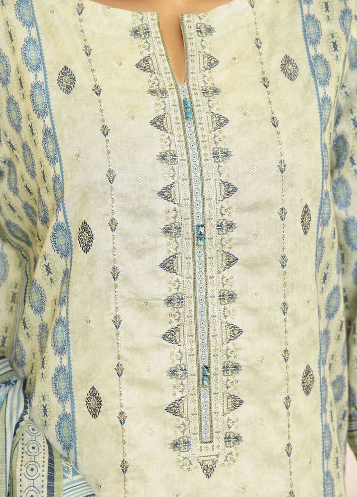 HZ Textiles Embroidered Lawn Suits Unstitched 3 Piece ZEC-165 - Summer Collection