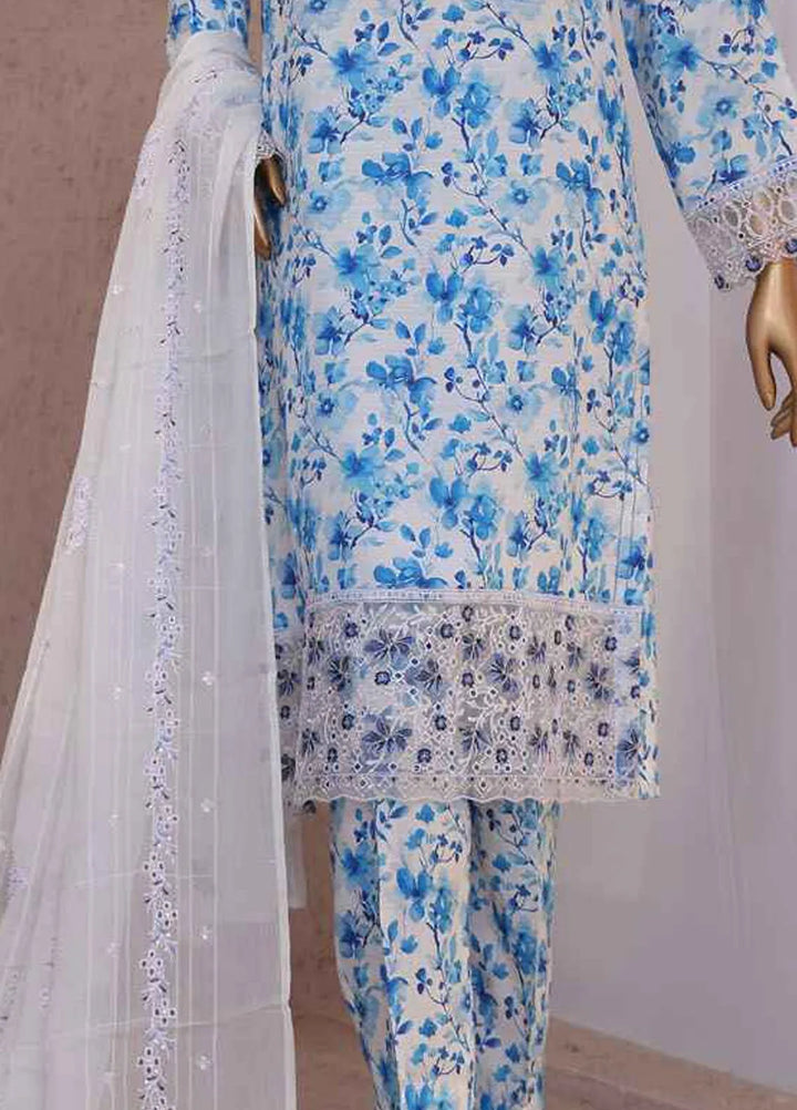HZ Textiles Embroidered Silk Suits Unstitched 3 Piece HZ25VS VRS-1091 - Summer Collection