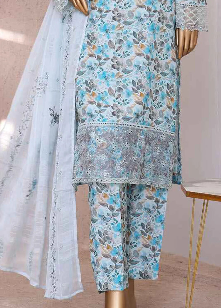HZ Textiles Embroidered Silk Suits Unstitched 3 Piece HZ25VS VRS-1113 - Summer Collection