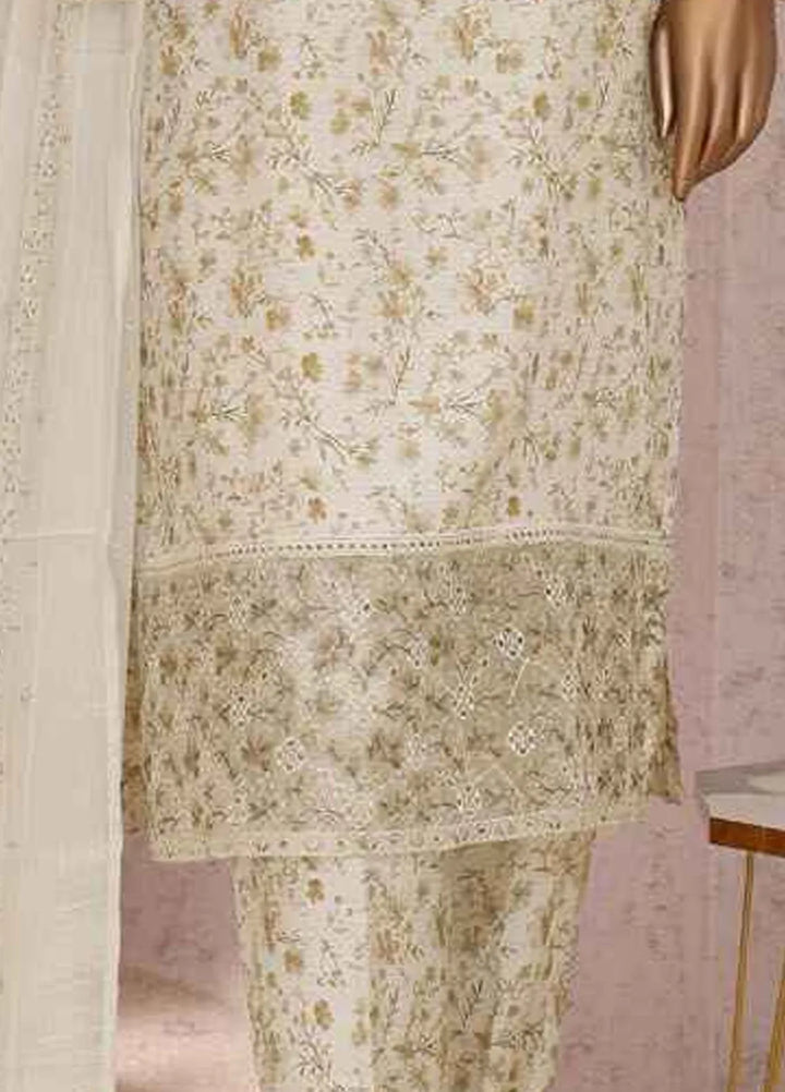 HZ Textiles Embroidered Silk Suits Unstitched 3 Piece HZ25VS VRS-1114 - Summer Collection