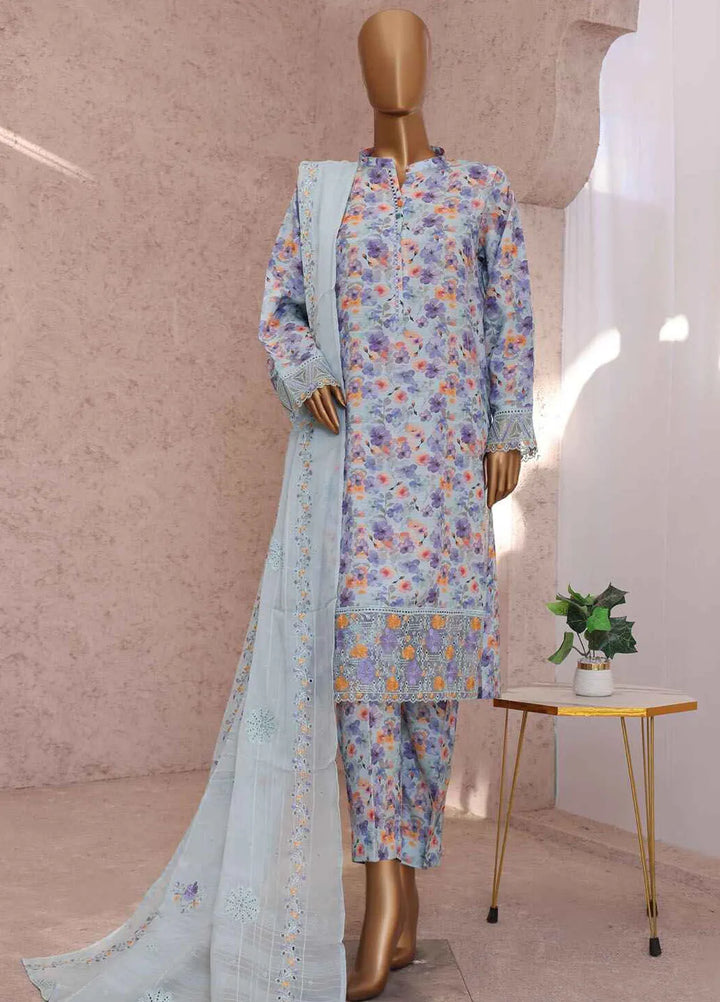HZ Textiles Embroidered Silk Suits Unstitched 3 Piece HZ25VS VRS-1116 - Summer Collection