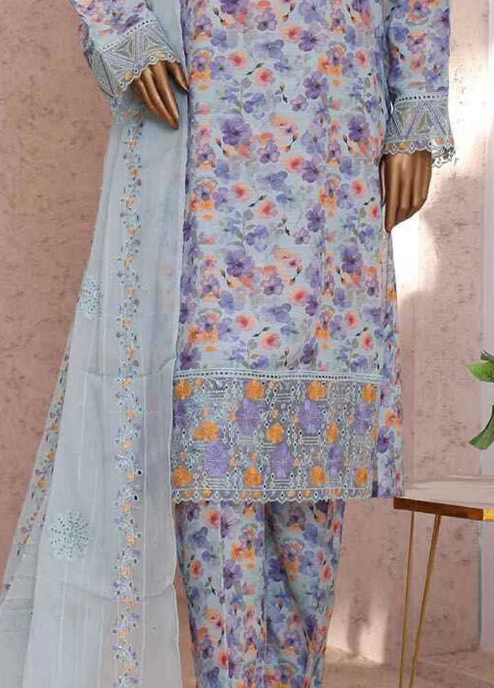 HZ Textiles Embroidered Silk Suits Unstitched 3 Piece HZ25VS VRS-1116 - Summer Collection