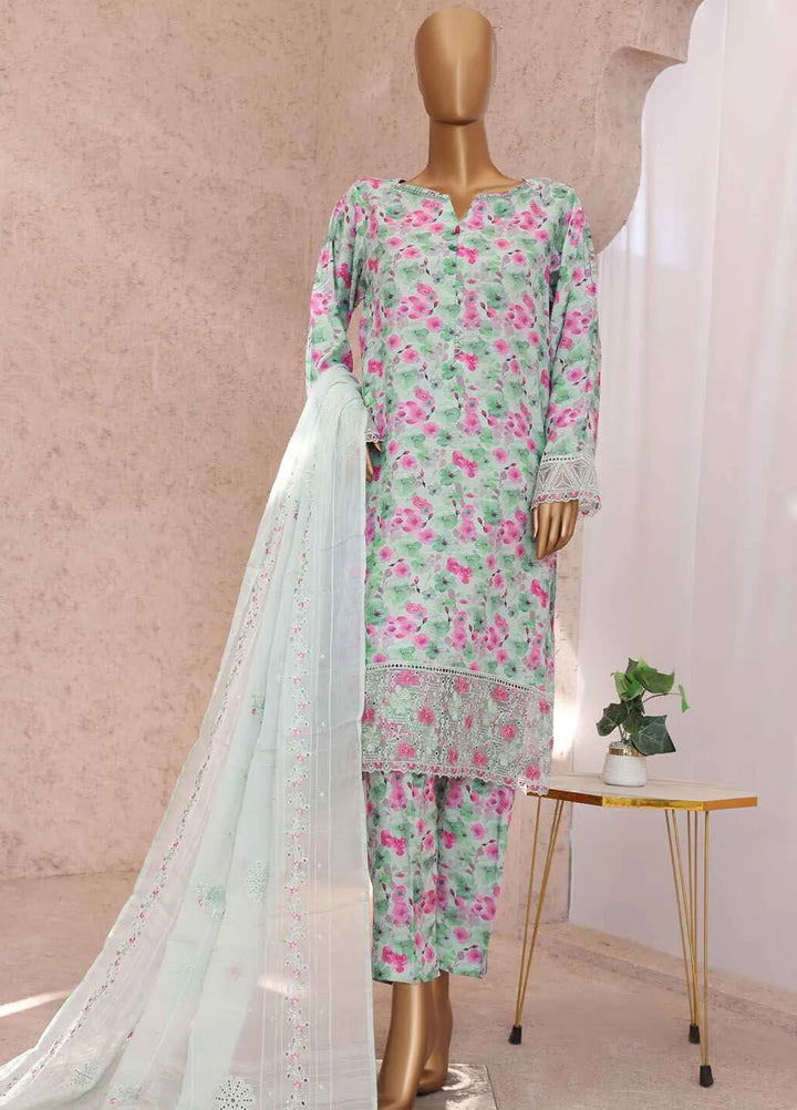 HZ Textiles Embroidered Silk Suits Unstitched 3 Piece HZ25VS VRS-1117 - Summer Collection