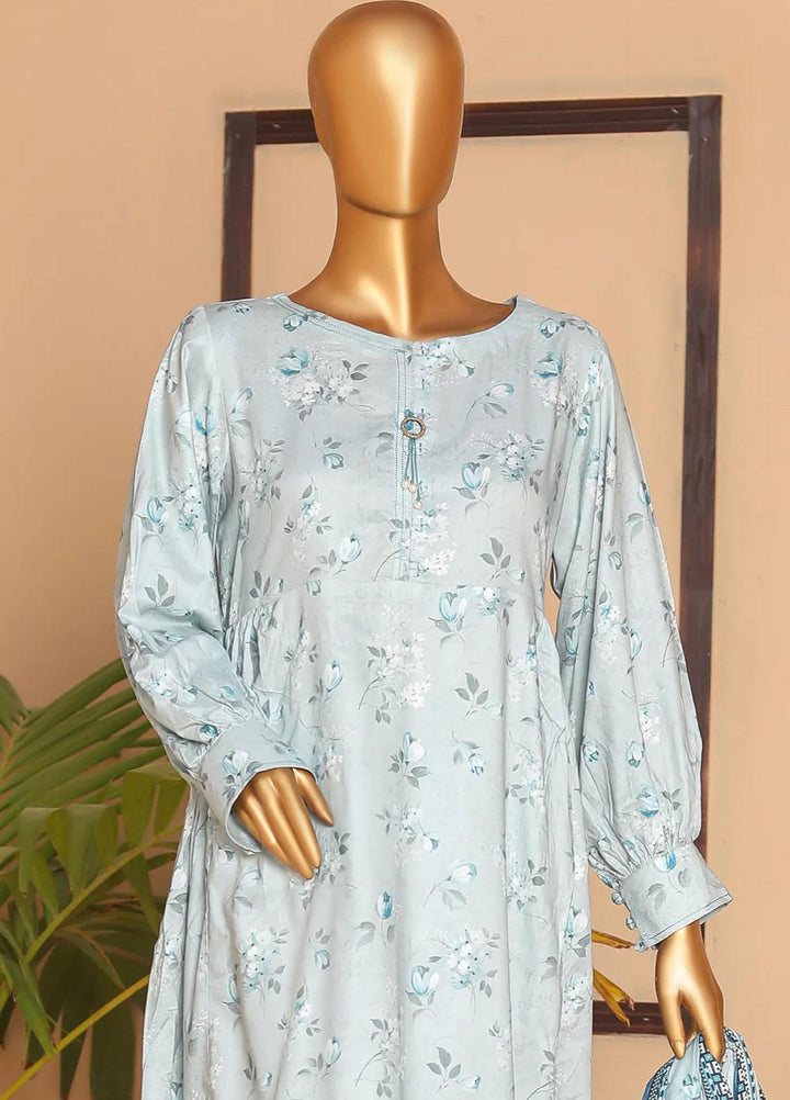 HZ Textiles Printed Linen Suits Unstitched 3 Piece HZ23LW LWP-06 - Winter Collection