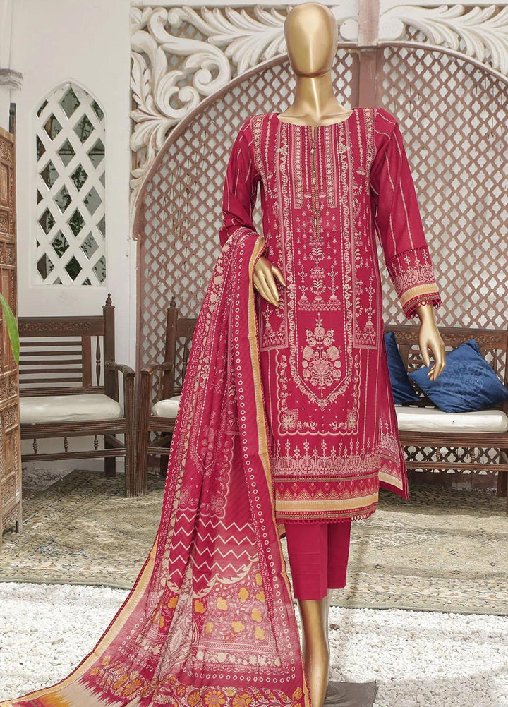 HZ Textiles Printed Lawn Suits Unstitched 3 Piece HZ23PP-V4 PPC-33 - Summer Collection