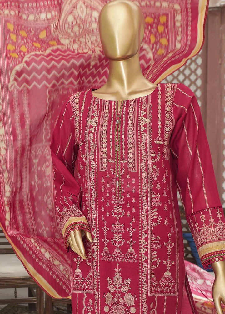 HZ Textiles Printed Lawn Suits Unstitched 3 Piece HZ23PP-V4 PPC-33 - Summer Collection