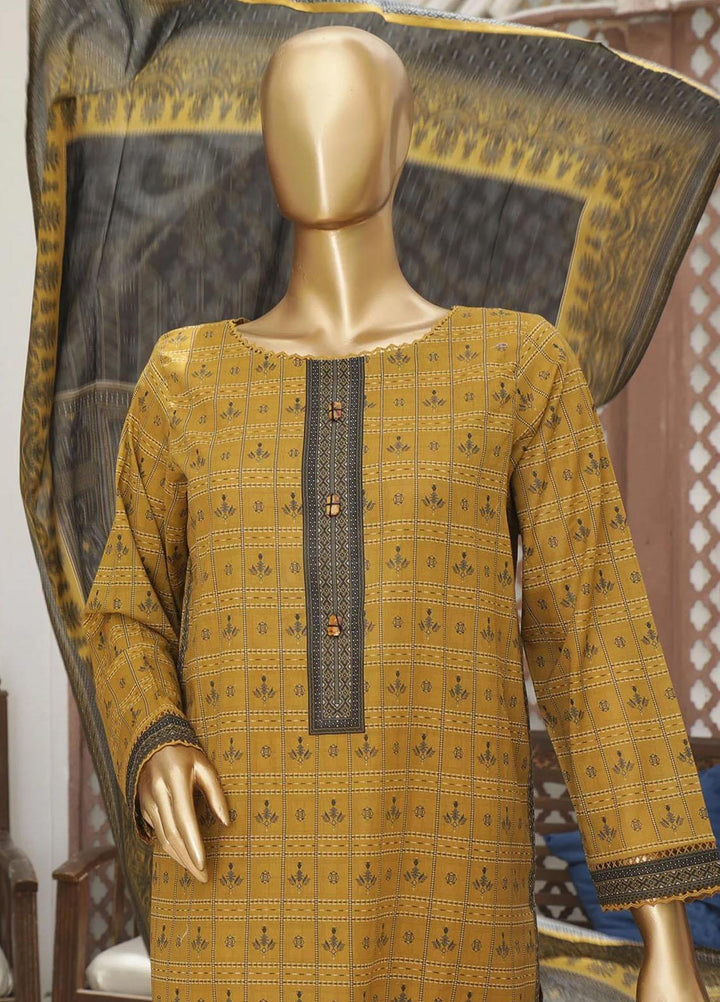 HZ Textiles Printed Lawn Suits Unstitched 3 Piece HZ23PP-V4 PPC-35 - Summer Collection