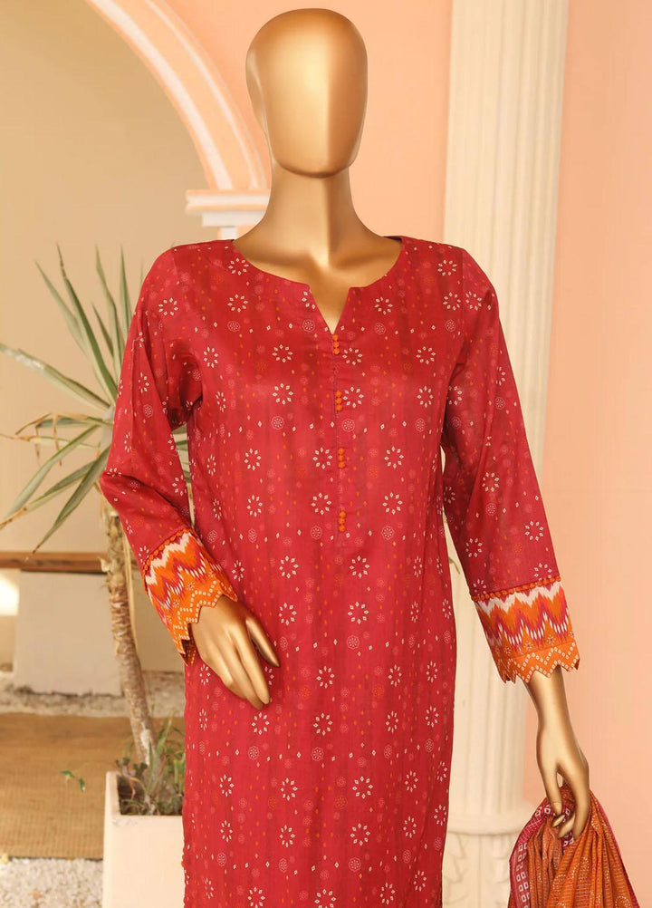 HZ Textiles Printed Lawn Suits Unstitched 3 Piece HZ23PP-V5 PPC-115 - Summer Collection