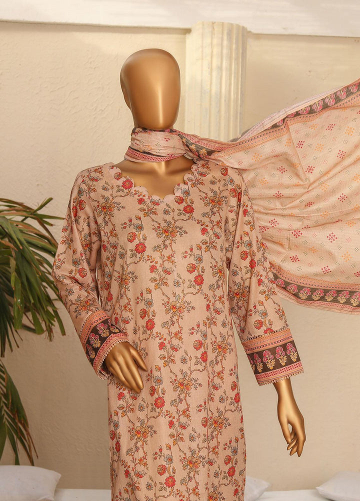HZ Textiles Printed Lawn Suits Unstitched 3 Piece HZ23PP-V5 PPC-118 - Summer Collection