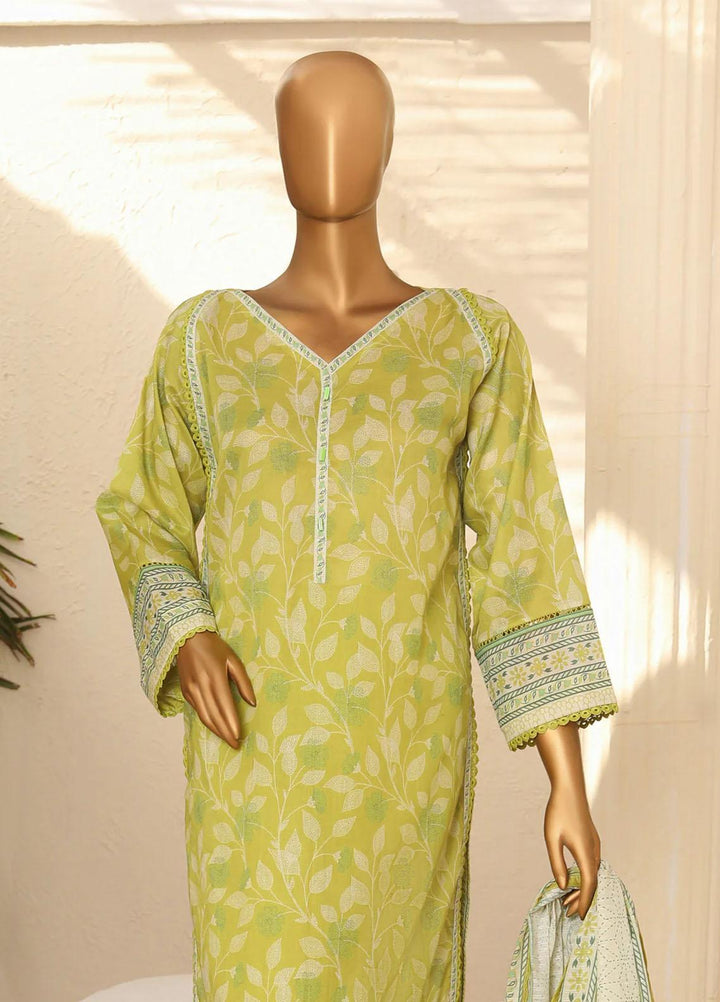 HZ Textiles Printed Lawn Suits Unstitched 3 Piece HZ23PP-V5 PPC-127 - Summer Collection