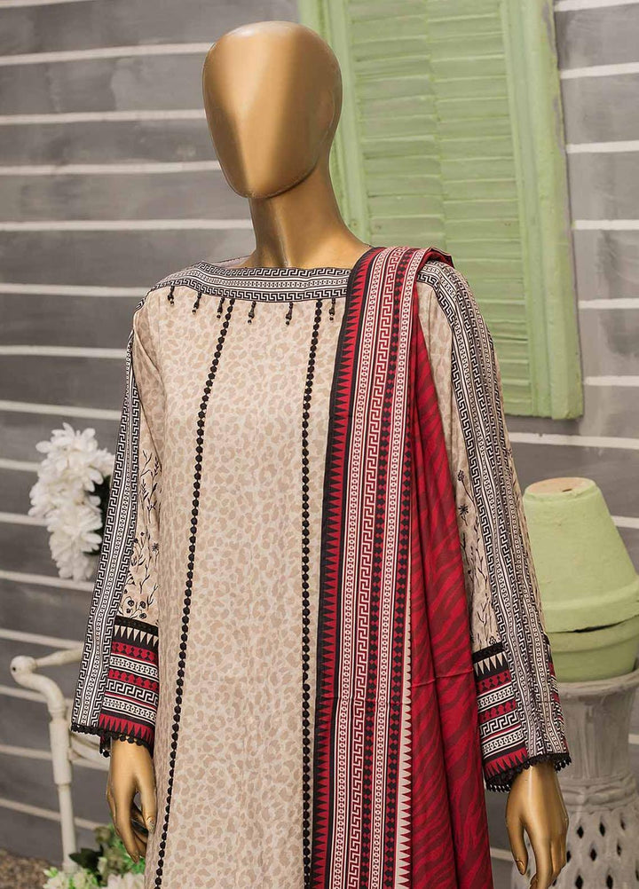 HZ Textiles Printed Viscose Suits Unstitched 3 Piece HZ22WS PSW-02 - Winter Collection