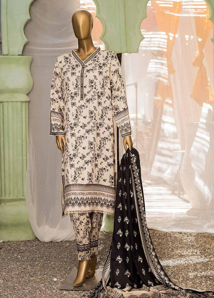 HZ Textiles Printed Viscose Suits Unstitched 3 Piece HZ22WS PSW-04 - Winter Collection