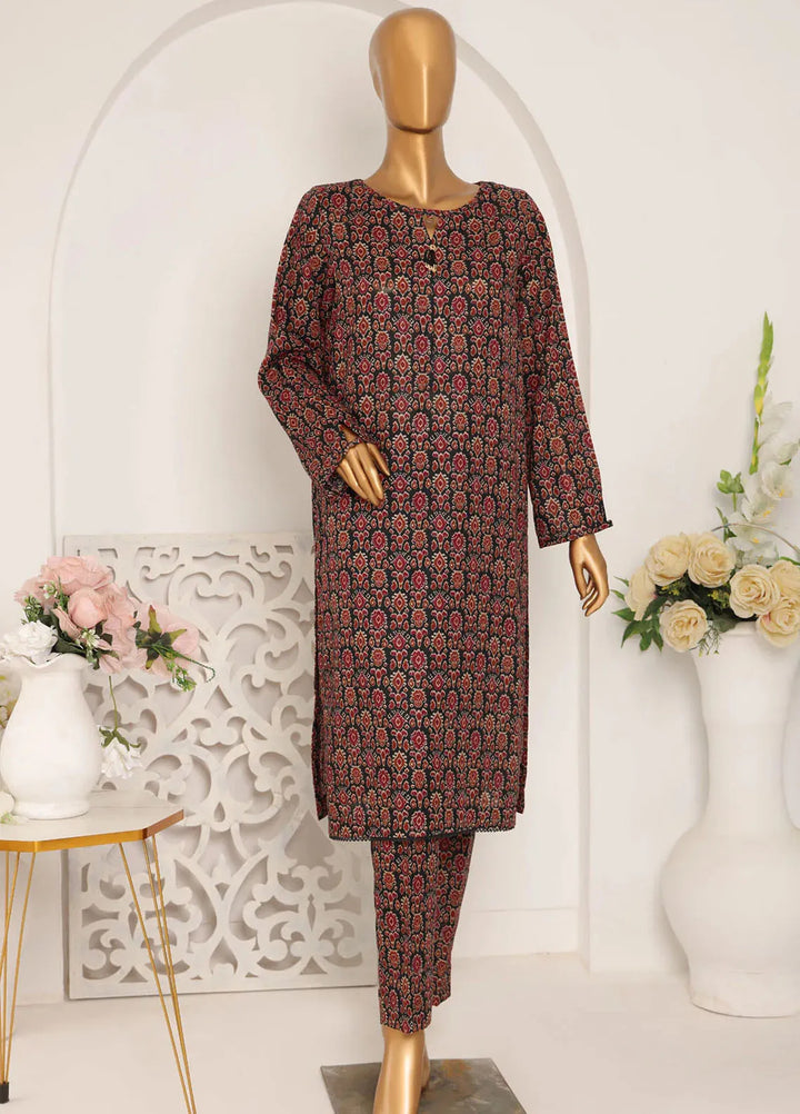 HZ Textiles Printed Khaddar Suits Unstitched 2 Piece HZ25KS KSP-21A - Winter Collection