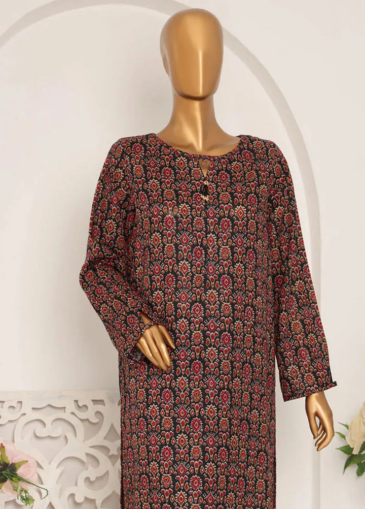 HZ Textiles Printed Khaddar Suits Unstitched 2 Piece HZ25KS KSP-21A - Winter Collection