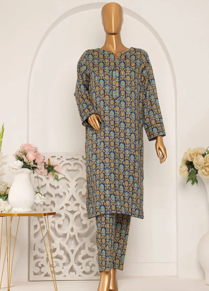 HZ Textiles Printed Khaddar Suits Unstitched 2 Piece HZ25KS KSP-21B - Winter Collection